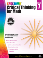 Spectrum Critical Thinking for Math, Grade 7