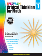 Spectrum Critical Thinking for Math, Grade 1