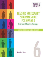 Reading Assessment Program Guide For Grade 6: Rubric and Reading Passages