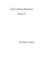 Zeno's Motion Paradoxes: Essay #2