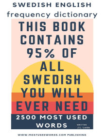Read Swedish English Frequency Dictionary Essential Vocabulary 2500 Most Used Words Online By J L Laide Books