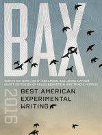 BAX 2016: Best American Experimental Writing