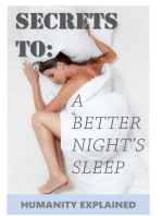 Secrets To A Better Night's Sleep