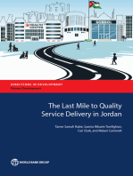 The Last Mile to Quality Service Delivery in Jordan