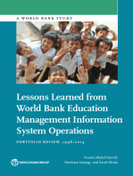 Lessons Learned from World Bank Education Management Information System Operations