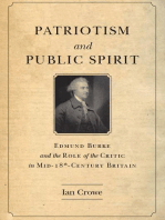 Patriotism and Public Spirit: Edmund Burke and the Role of the Critic in Mid-Eighteenth-Century Britain