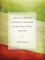 A Political History of National Citizenship and Identity in Italy, 1861–1950