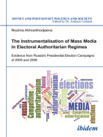 Instrumentalisation of Mass Media in Electoral Authoritarian Regimes: Evidence from Russia's Presidential Election Campaigns of 2000 and 2008