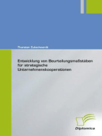 Entwicklung von Beurteilungsmassstäben für strategische Unternehmenskooperationen