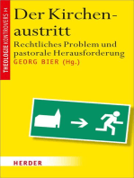 Der Kirchenaustritt: Rechtliches Problem und pastorale Herausforderung