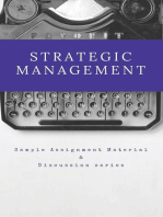 Strategic Management - Sample Assignment Material & Discussion series