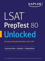 LSAT PrepTest 80 Unlocked: Exclusive Data + Analysis + Explanations