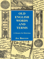 Old English Words and Terms: A Glossary for Historians