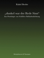 "dunkel war der Rede Sinn": Zur Poetologie von Schillers Balladendichtung