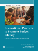 International Practices to Promote Budget Literacy