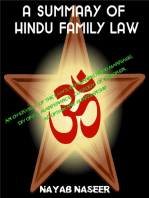 Hindu Family Law: An Overview of the Laws Governing Hindu Marriage, Divorce, Maintenance, Custody of Children, Adoption and Guardianship