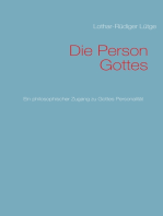 Die Person Gottes: Ein philosophischer Zugang zu Gottes Personalität