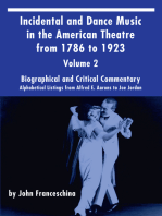Incidental and Dance Music in the American Theatre from 1786 to 1923: Volume 2