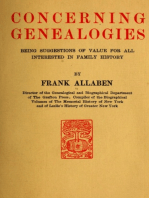 Concerning Genealogies