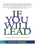 If You Will Lead