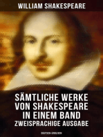 Sämtliche Werke von Shakespeare in einem Band: Zweisprachige Ausgabe (Deutsch-Englisch): Tragödien, Komödien, Historiendramen und Versdichtungen