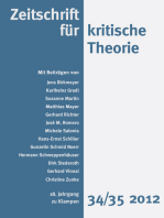 Zeitschrift für kritische Theorie / Zeitschrift für kritische Theorie, Heft 34/35: 18. Jahrgang (2012)