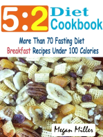 5:2 Diet Cookbook : More Than 70 Fasting Diet Breakfast Recipes Under 100 Calories