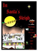 In Santa's Sleigh, Polar Bears, Elves and Santa at the North Pole