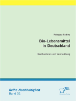 Bio-Lebensmittel in Deutschland: Kaufbarrieren und Vermarktung