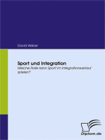 Sport und Integration: Welche Rolle kann Sport im Integrationsverlauf spielen?