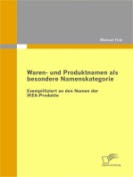 Waren- und Produktnamen als besondere Namenskategorie: Exemplifiziert an den Namen der IKEA-Produkte