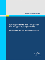 Synergieeffekte und Integration bei Mergers & Acquisitions: Fallbeispiele aus der Automobilindustrie