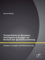 Testverfahren zu Business Intelligence Lösungen im Kontext der Qualitätssicherung