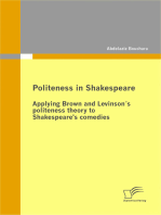 Politeness in Shakespeare: Applying Brown and Levinson´s politeness theory to Shakespeare’s comedies