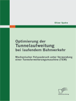 Optimierung der Tunnelaufweitung bei laufendem Bahnverkehr: Mechanischer Felsausbruch unter Verwendung einer Tunnelerweiterungsmaschine (TEM)