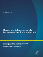 Corporate Volunteering als Instrument der Personalarbeit