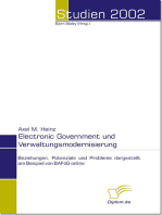 Electronic Government und Verwaltungsmodernisierung: Beziehungen, Potenziale und Probleme dargestellt am Beispiel von BAföG online