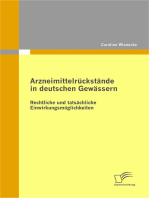 Arzneimittelrückstände in deutschen Gewässern: Rechtliche und tatsächliche Einwirkungsmöglichkeiten