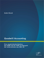 Goodwill Accounting: Eine vergleichende Analyse des HGB und der IFRS am Beispiel der Unternehmen des DAX 30