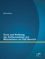 Form und Richtung der Einflussnahme von Mitarbeitern im F&E-Bereich