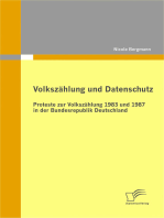 Volkszählung und Datenschutz: Proteste zur Volkszählung 1983 und 1987 in der Bundesrepublik Deutschland