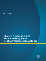 Change Prozesse durch die Einführung eines Qualitätmanagementsystems