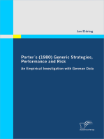 Porter´s (1980) Generic Strategies, Performance and Risk: An Empirical Investigation with German Data