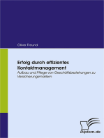 Erfolg durch effizientes Kontaktmanagement: Aufbau und Pflege von Geschäftsbeziehungen zu Versicherungsmaklern