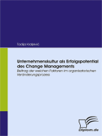 Unternehmenskultur als Erfolgspotential des Change Managements