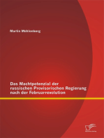 Das Machtpotenzial der russischen Provisorischen Regierung nach der Februarrevolution