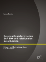 Datenaustausch zwischen SAP BW und relationalen Datenbanken: Entwurf und Entwicklung eines ETL-Prozesses