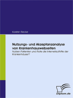 Nutzungs- und Akzeptanzanalyse von Krankenhauswebseiten: Nutzen Patienten und Ärzte die Internetauftritte der Krankenhäuser?