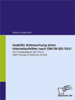 Usability Untersuchung eines Internetauftrittes nach DIN EN ISO 9241: Am Praxisbeispiel der Firma MAFI Transport-Systeme GmbH