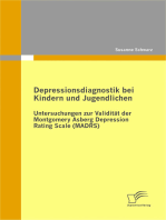 Depressionsdiagnostik bei Kindern und Jugendlichen: Untersuchungen zur Validität der Montgomery Asberg Depression Rating Scale (MADRS)